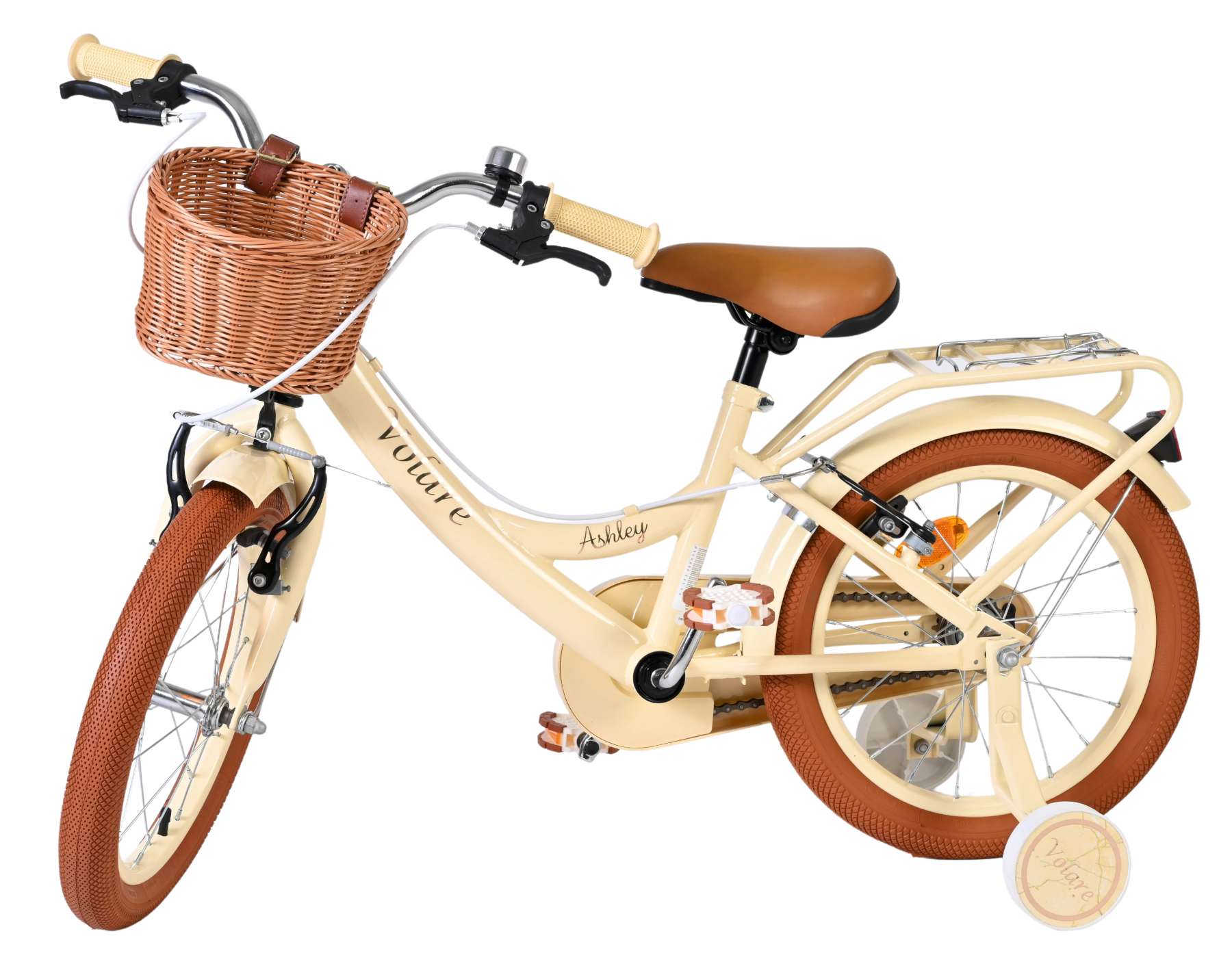 Volare Ashley Kinderfiets – Meisjes – 16 inch – Creme – Twee Handremmen Volare Ashley Kinderfiets – Meisjes – 16 inch – Creme – Twee Handremmen