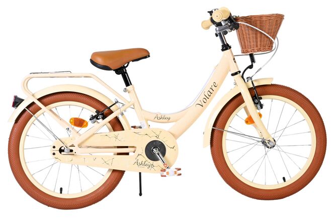 Volare Ashley Kinderfiets – Meisjes – 18 inch – Creme – Twee handremmen Volare Ashley Kinderfiets – Meisjes – 18 inch – Creme – Twee handremmen