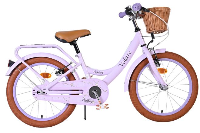 Volare Ashley Kinderfiets – Meisjes – 18 inch – Lila – Twee handremmen Volare Ashley Kinderfiets – Meisjes – 18 inch – Lila – Twee handremmen