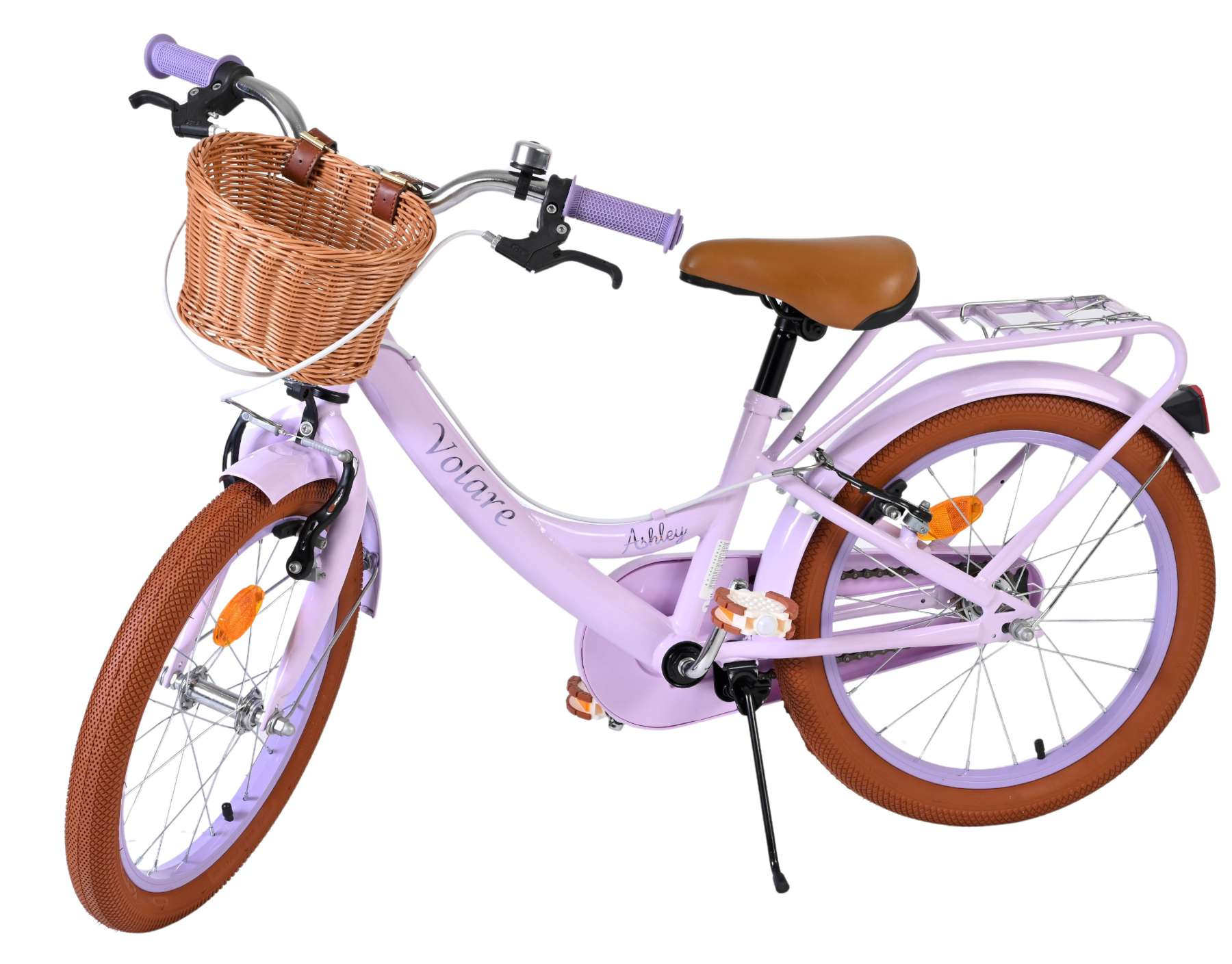 Volare Ashley Kinderfiets – Meisjes – 18 inch – Lila – Twee handremmen Volare Ashley Kinderfiets – Meisjes – 18 inch – Lila – Twee handremmen