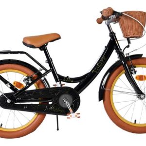 Volare Ashley Kinderfiets – Meisjes – 18 inch – Zwart – Twee handremmen