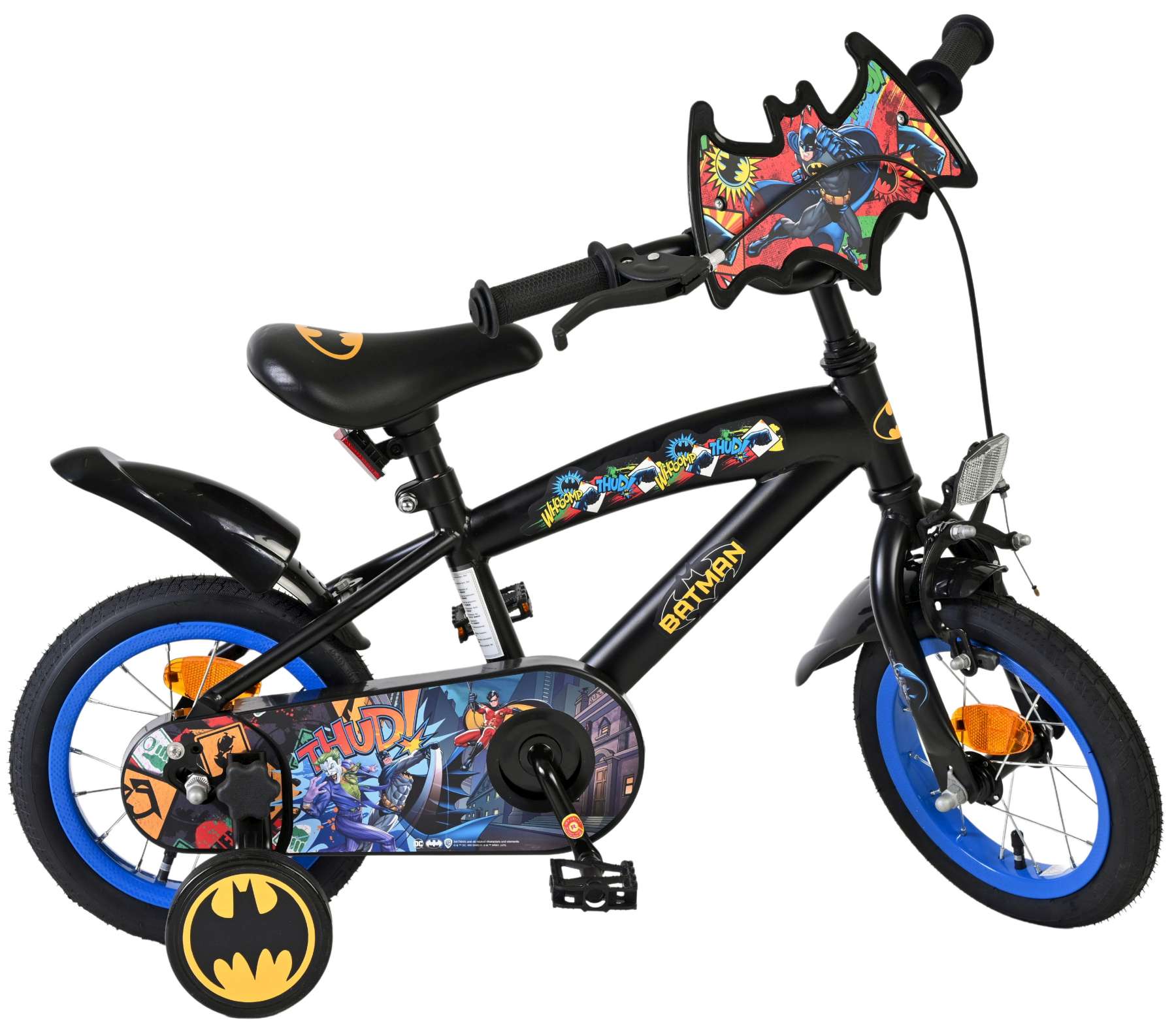 Batman Kinderfiets – Jongens – 12 inch – Zwart Batman Kinderfiets – Jongens – 12 inch – Zwart