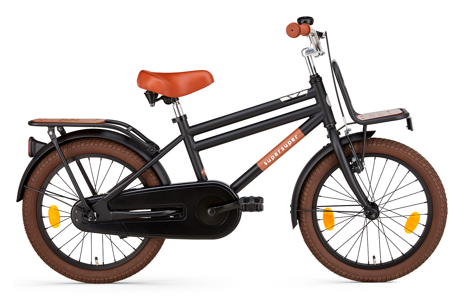 Supersuper Cooper Bamboo 18 Boys Matt Black Mat Zwart Supersuper Cooper Bamboo 18 Boys Matt Black Mat Zwart