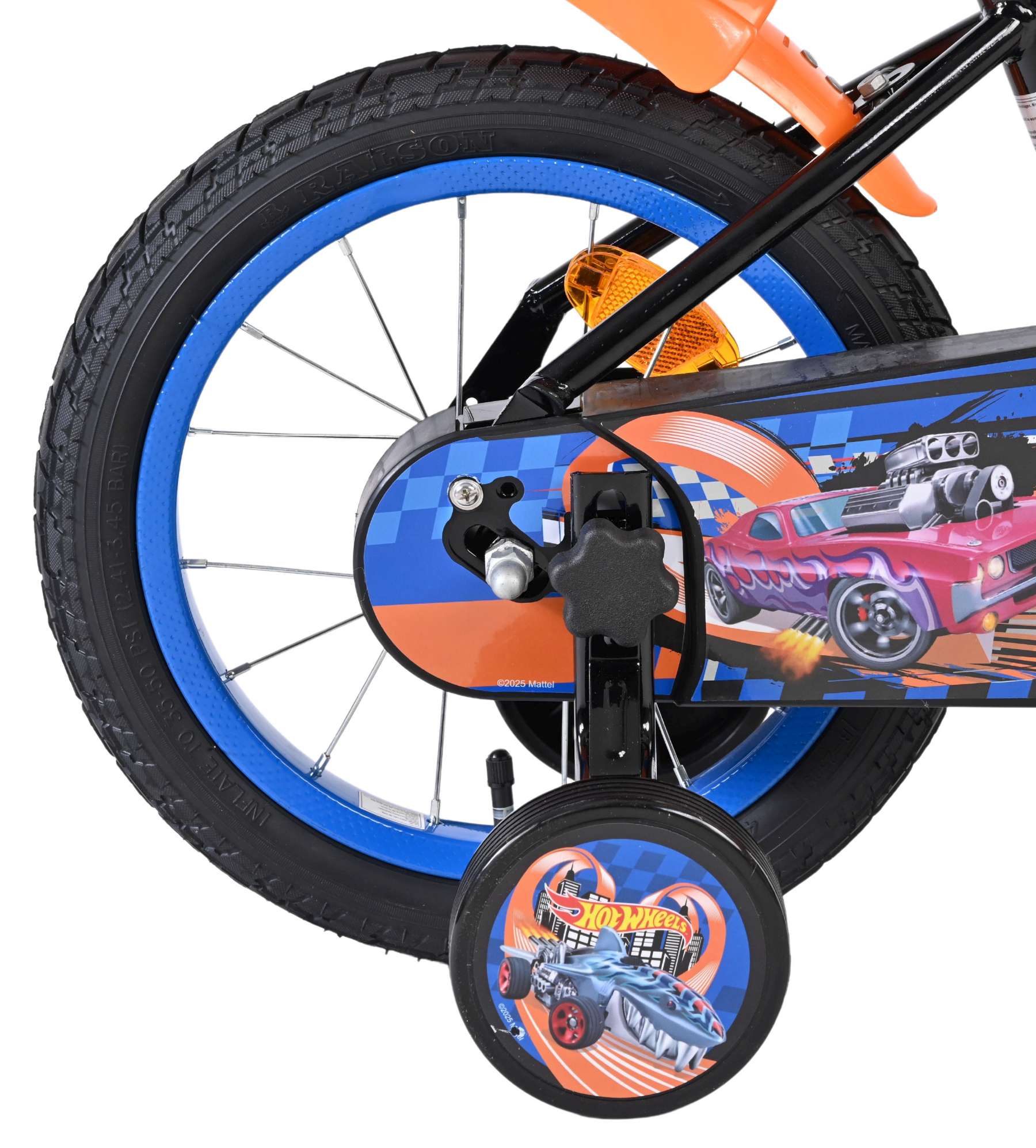 Hot Wheels Kinderfiets – Jongens – 14 inch – Zwart Oranje Blauw Hot Wheels Kinderfiets – Jongens – 14 inch – Zwart Oranje Blauw