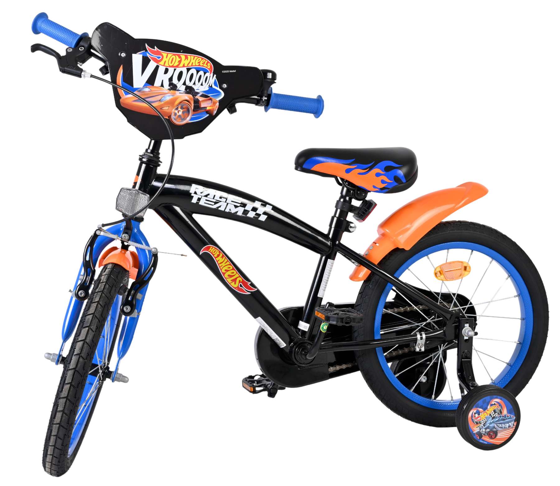 Hot Wheels Kinderfiets – Jongens – 16 inch – Zwart Oranje Blauw