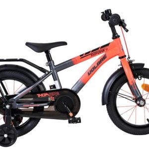 Volare Thombike Kinderfiets – Jongens – 14 inch – Oranje/Grijs