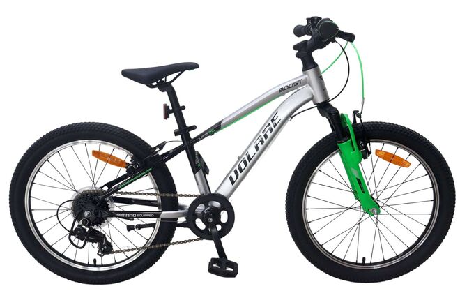 Volare Boost Kinderfiets – 20 inch – 7 Speed – Zilver/Groen Volare Boost Kinderfiets – 20 inch – 7 Speed – Zilver/Groen