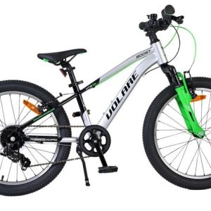 Volare Boost Kinderfiets – 20 inch – 7 Speed – Zilver/Groen Volare Boost Kinderfiets – 20 inch – 7 Speed – Zilver/Groen
