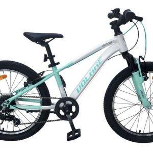 Volare Boost Kinderfiets – 20 inch – 7 Speed – Wit/Mintgroen