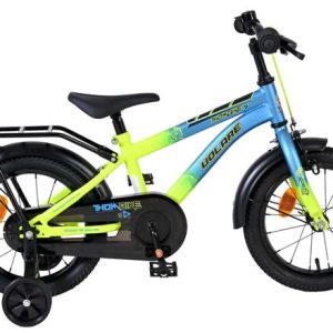 Volare Thombike Kinderfiets – Jongens – 14 inch – Blauw/Geel