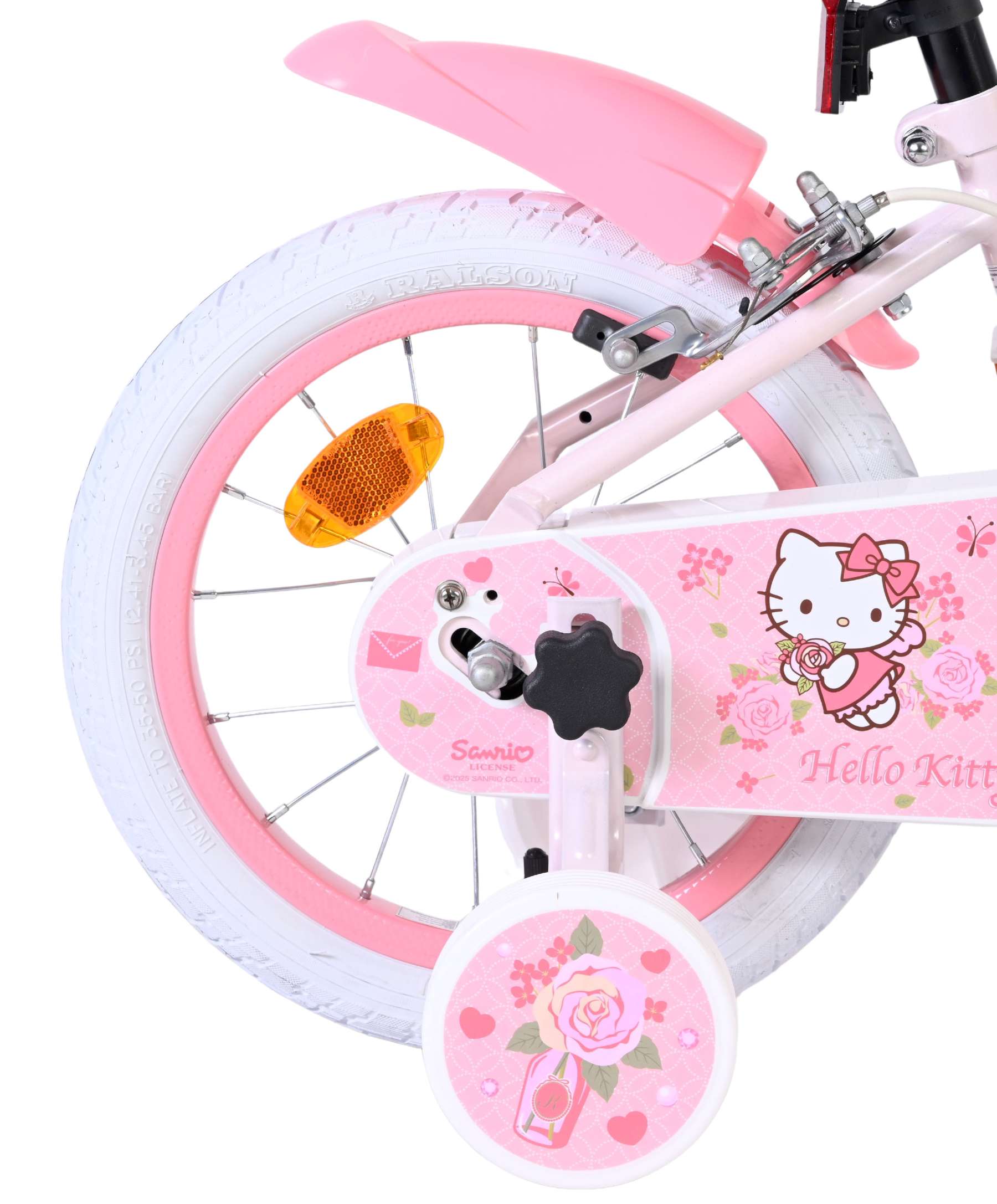 Hello Kitty Kinderfiets – Meisjes – 14 inch – Roze – Twee handremmen