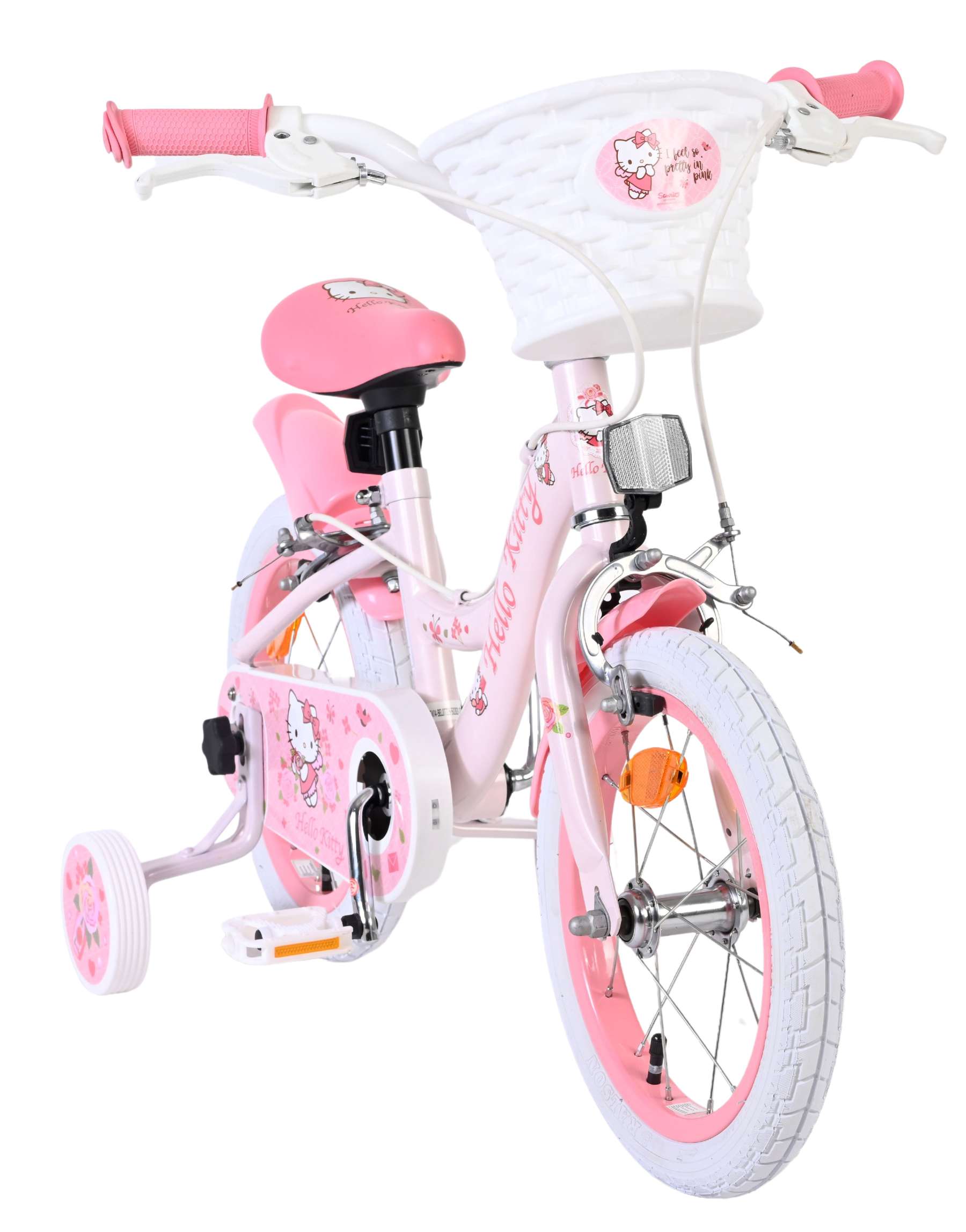 Hello Kitty Kinderfiets – Meisjes – 14 inch – Roze – Twee handremmen