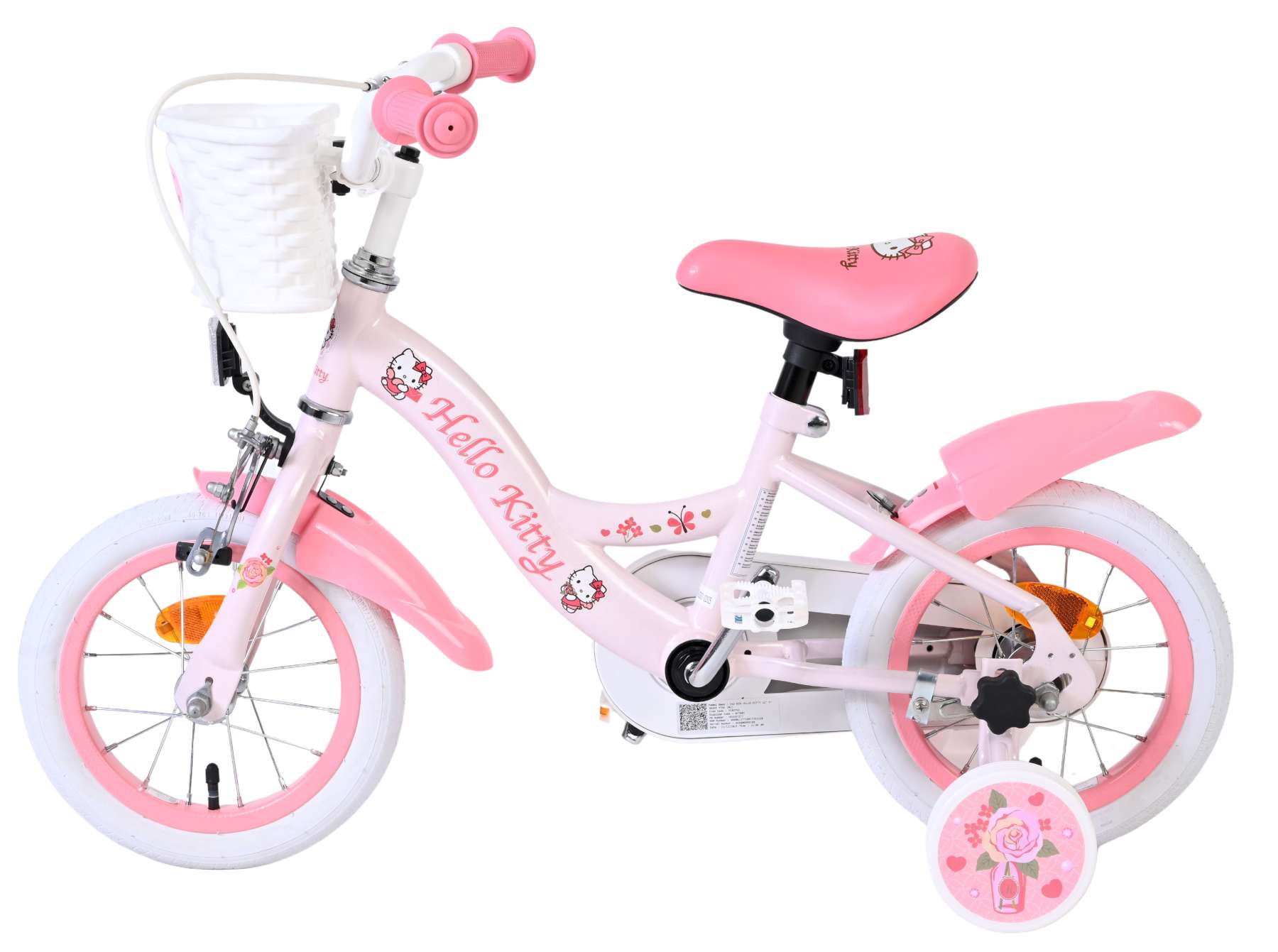 Hello Kitty Kinderfiets – Meisjes – 12 inch – Roze