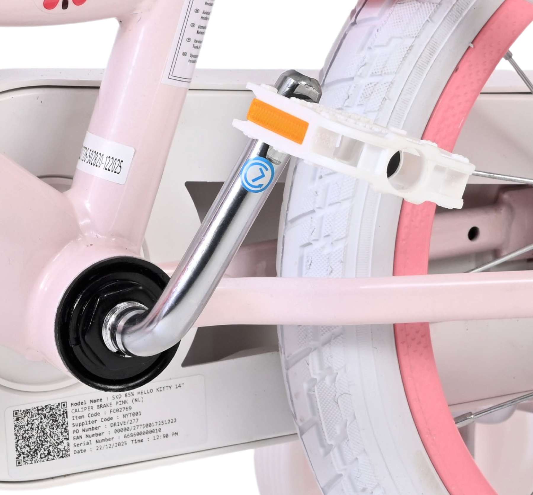 Hello Kitty Kinderfiets – Meisjes – 14 inch – Roze – Twee handremmen