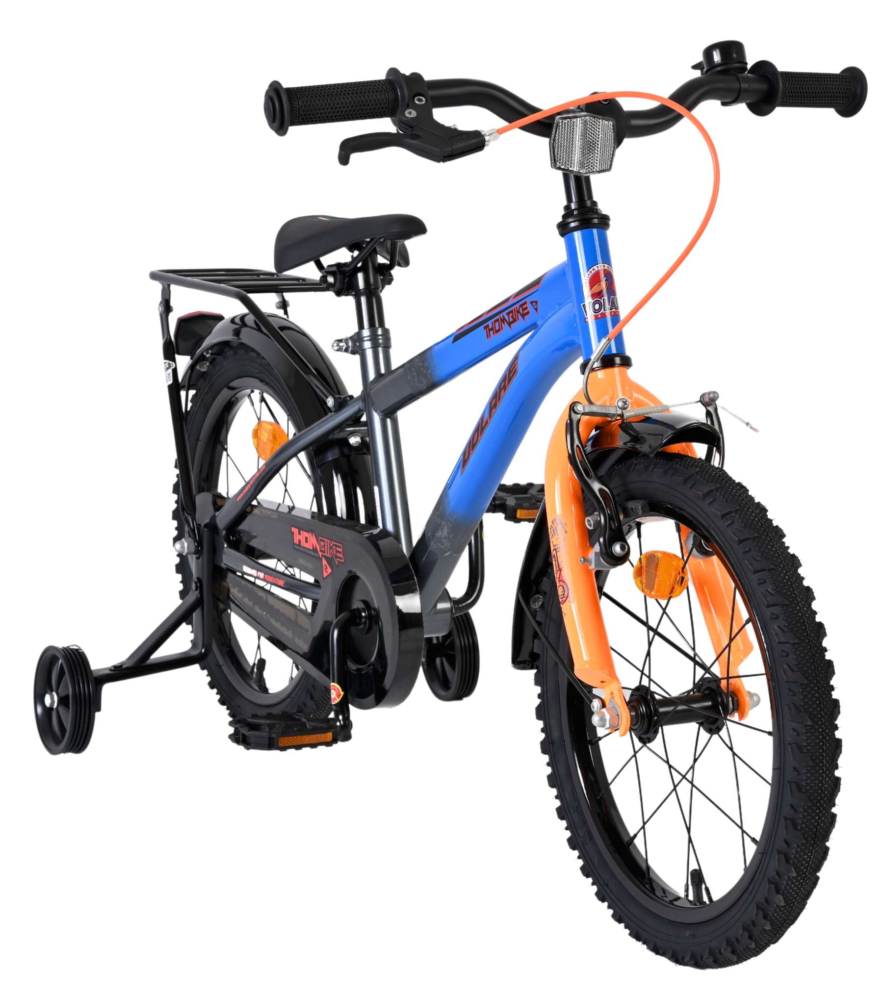 Volare Thombike Kinderfiets – Jongens – 16 inch – Blauw/Oranje Volare Thombike Kinderfiets – Jongens – 16 inch – Blauw/Oranje