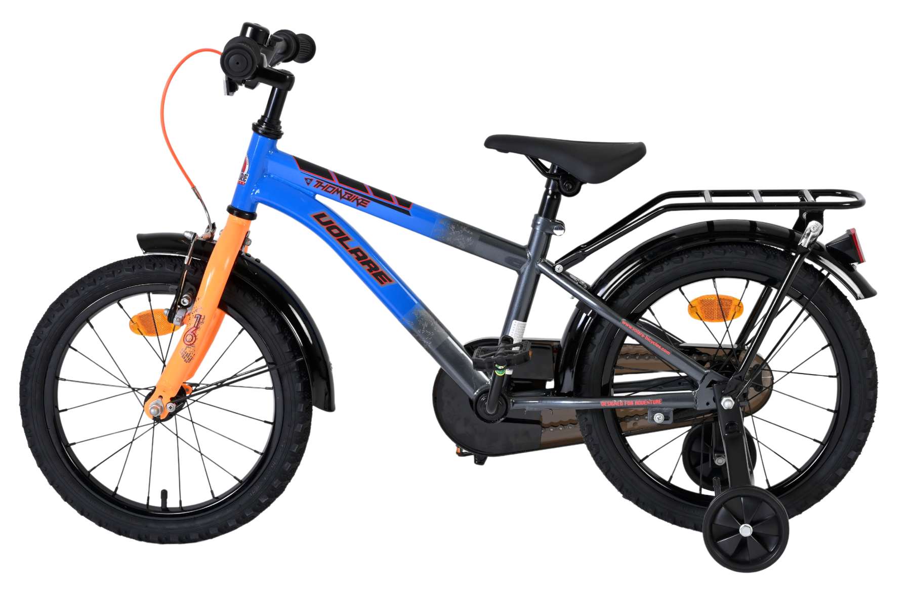 Volare Thombike Kinderfiets – Jongens – 16 inch – Blauw/Oranje Volare Thombike Kinderfiets – Jongens – 16 inch – Blauw/Oranje
