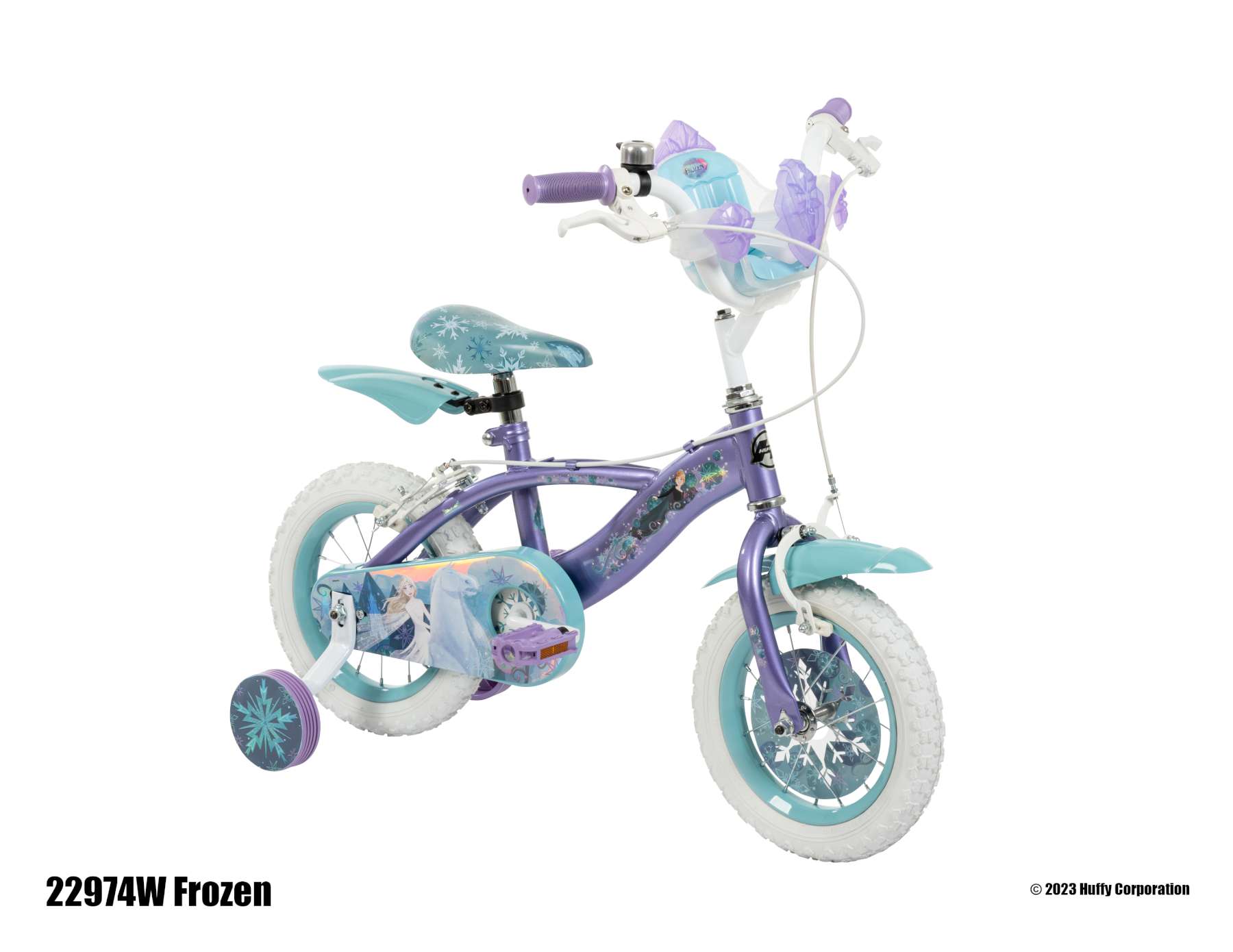 Disney Frozen 2 Kinderfiets – Meisjes – 12 inch – Blauw/Paars – Twee handremmen