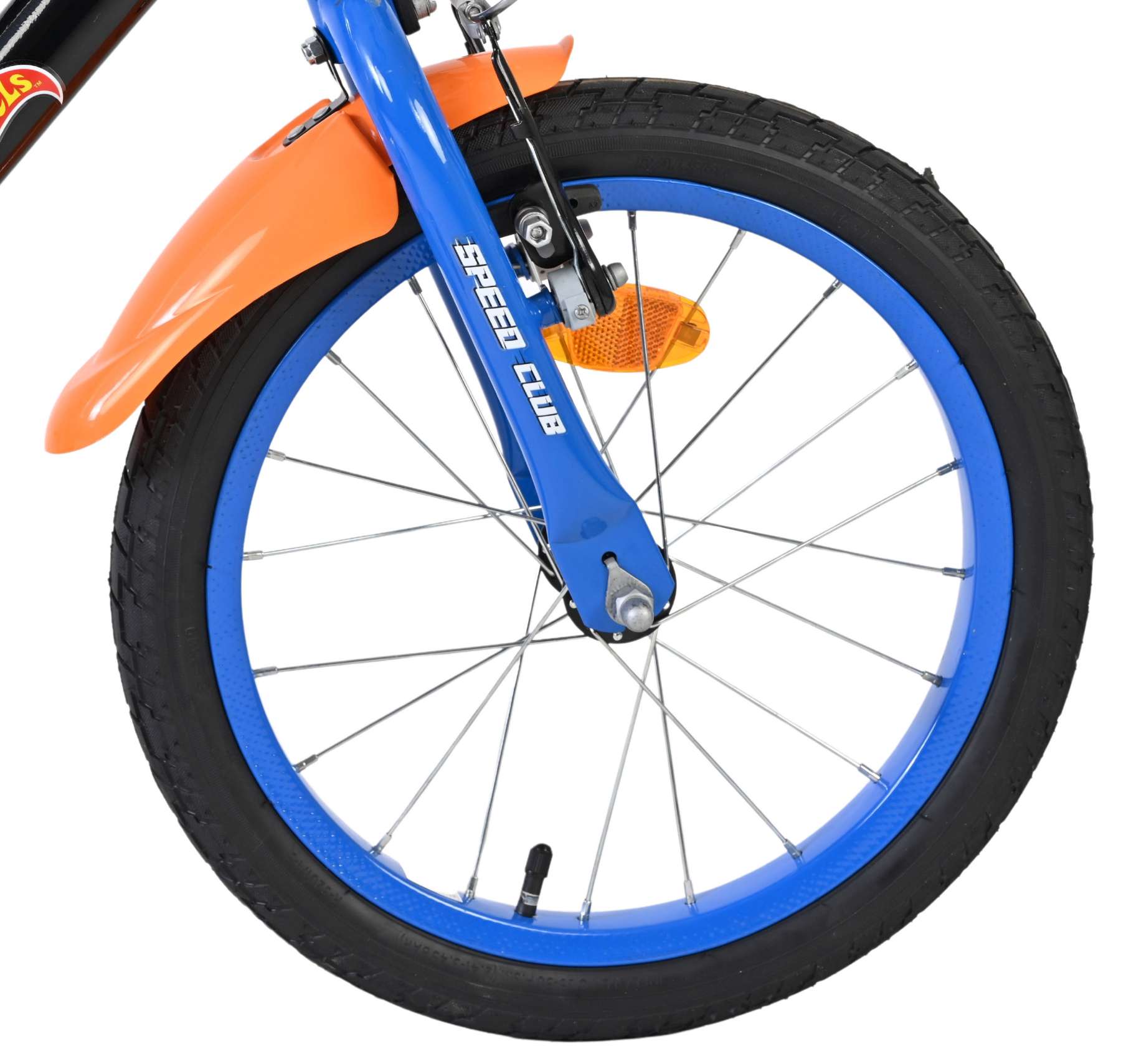 Hot Wheels Kinderfiets – Jongens – 16 inch – Zwart Oranje Blauw – Twee Handremmen