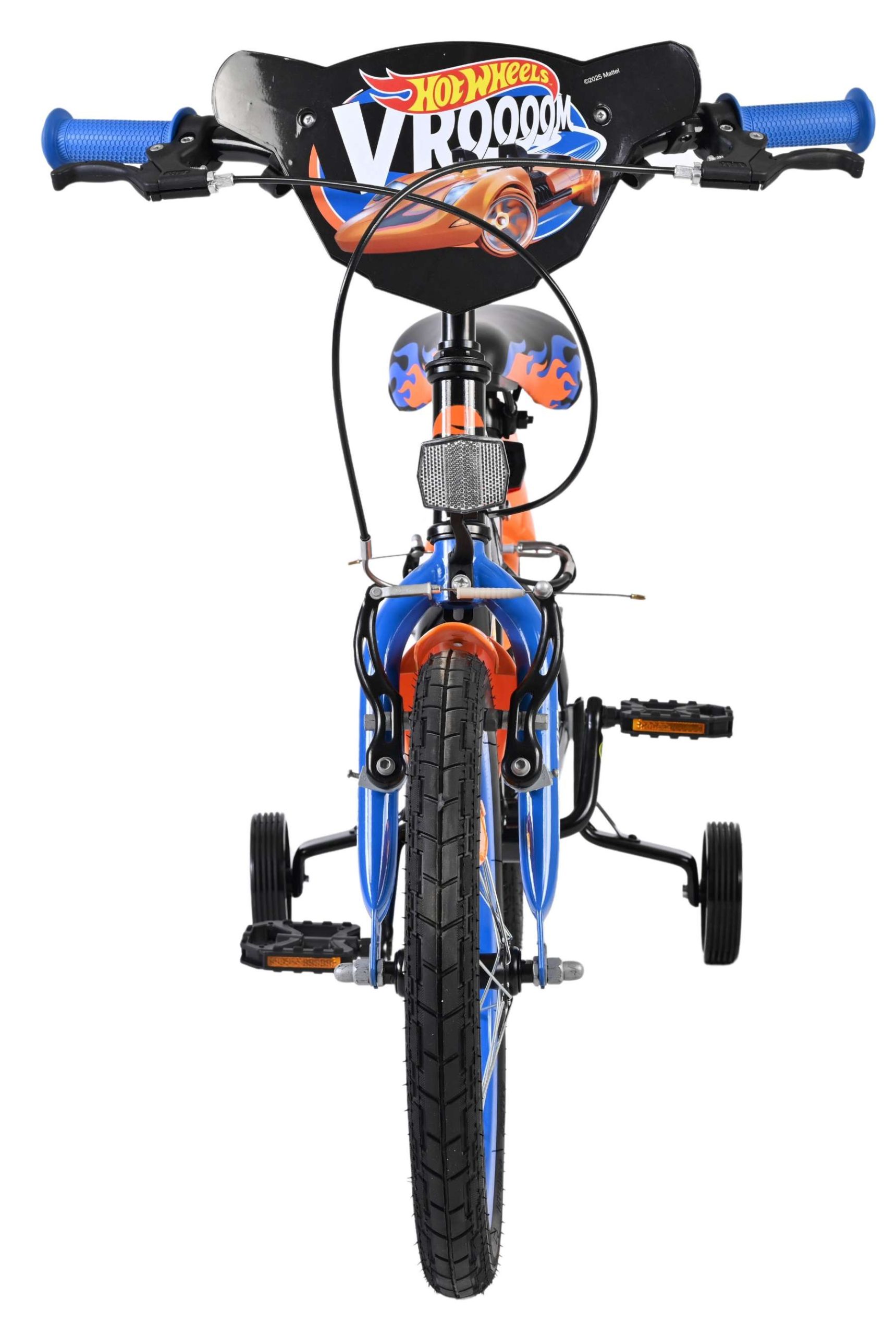 Hot Wheels Kinderfiets – Jongens – 16 inch – Zwart Oranje Blauw – Twee Handremmen