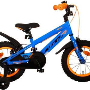 Volare Rocky Kinderfiets – Jongens – 14 inch – Blauw – Twee handremmen