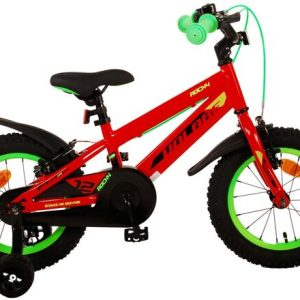 Volare Rocky Kinderfiets – Jongens – 14 inch – Rood – Twee handremmen