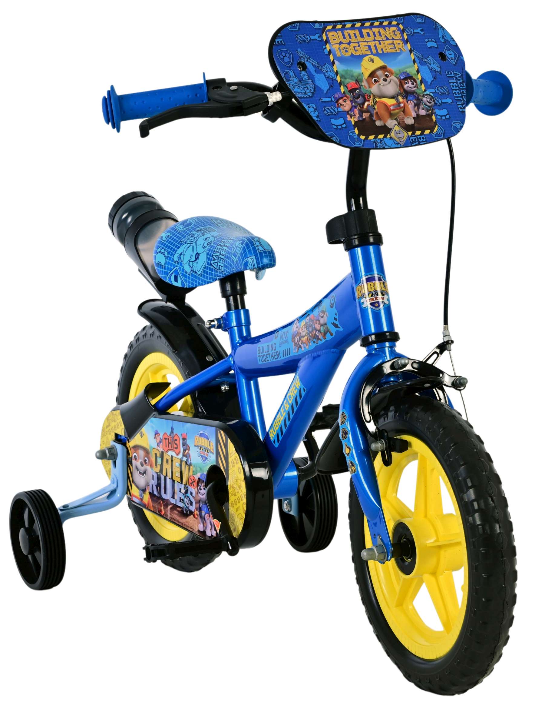 Rubble & Crew Kinderfiets – Jongens – Mag Wheels – 12 inch – Blauw Rubble & Crew Kinderfiets – Jongens – Mag Wheels – 12 inch – Blauw