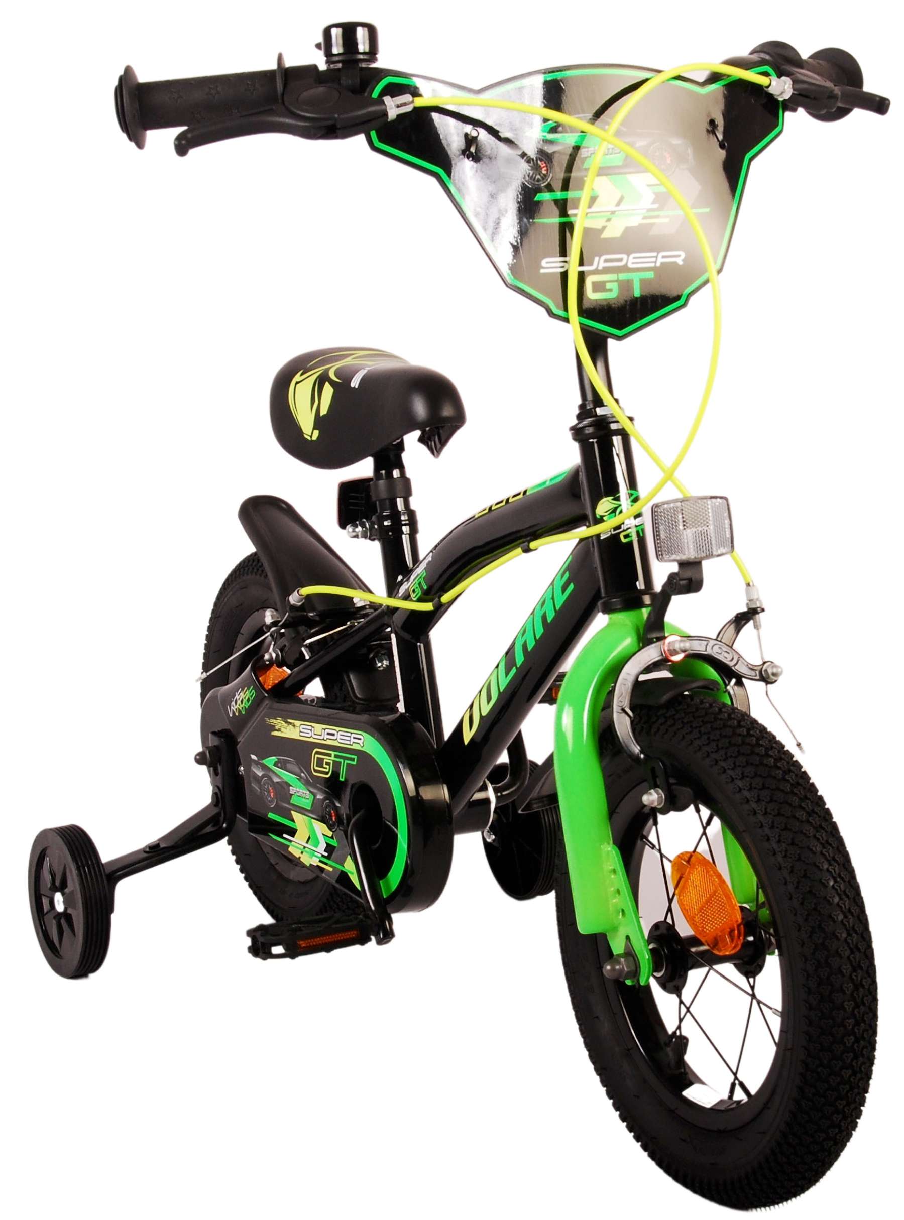 Volare Super GT Kinderfiets – Jongens – 12 inch – Groen – Twee handremmen Volare Super GT Kinderfiets – Jongens – 12 inch – Groen – Twee handremmen