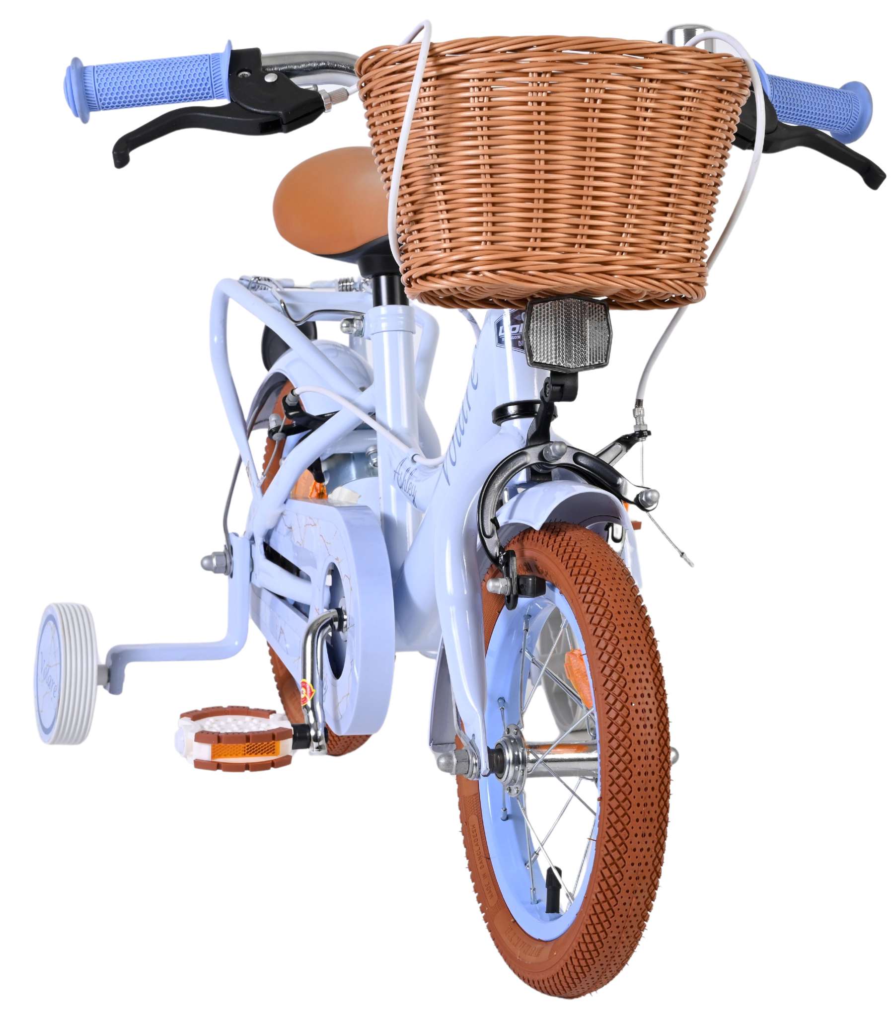 Volare Ashley Kinderfiets – Meisjes – 12 inch – Pastel Blauw – Twee handremmen