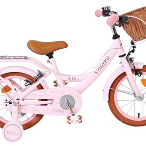 Volare Ashley Kinderfiets – Meisjes – 14 inch – Roze – Twee Handremmen