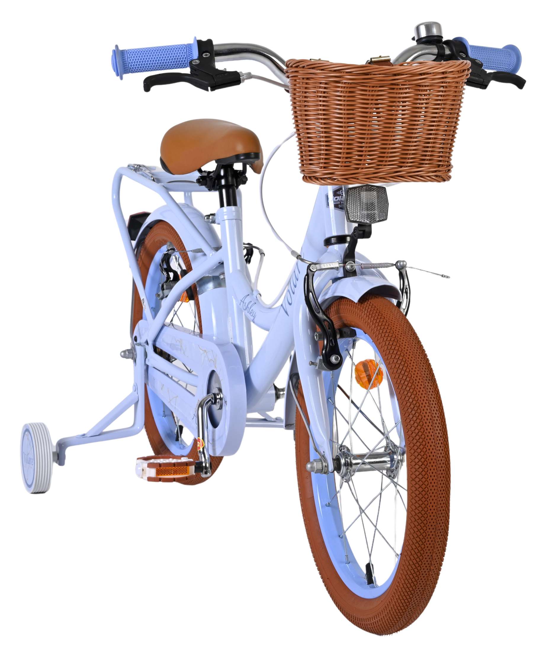 Volare Ashley Kinderfiets – Meisjes – 16 inch – Pastel Blauw- Twee Handremmen