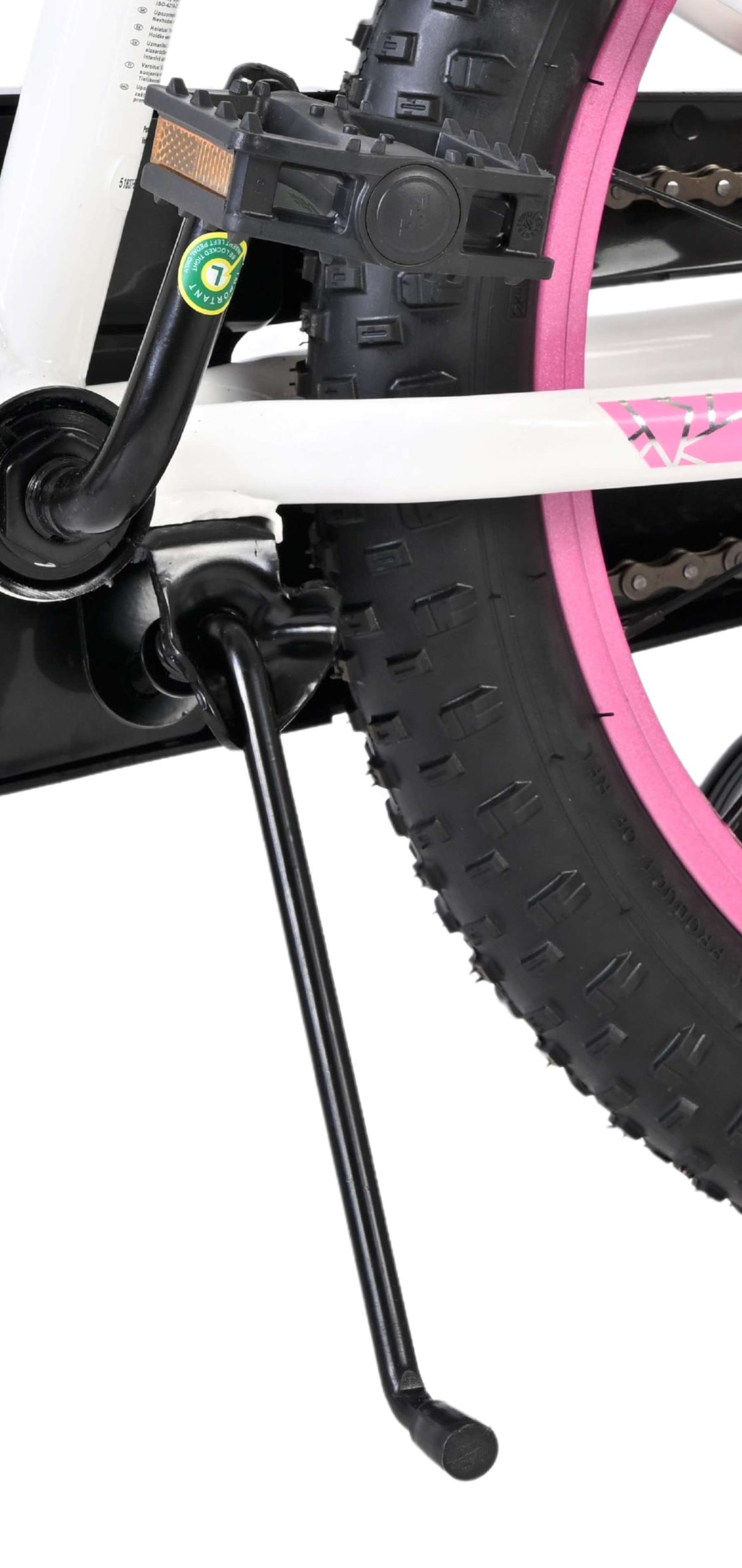 Volare Lily Kinderfiets – Meisjes – 18 inch – Wit Roze Paars – Twee handremmen Volare Lily Kinderfiets – Meisjes – 18 inch – Wit Roze Paars – Twee handremmen