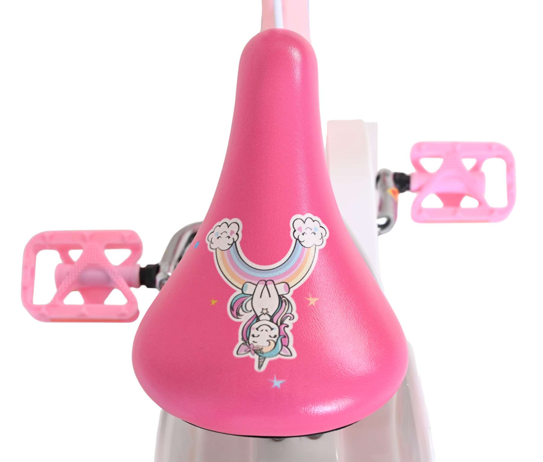 Volare Unicorn Kinderfiets – Meisjes – 14 inch – Roze – Twee Handremmen
