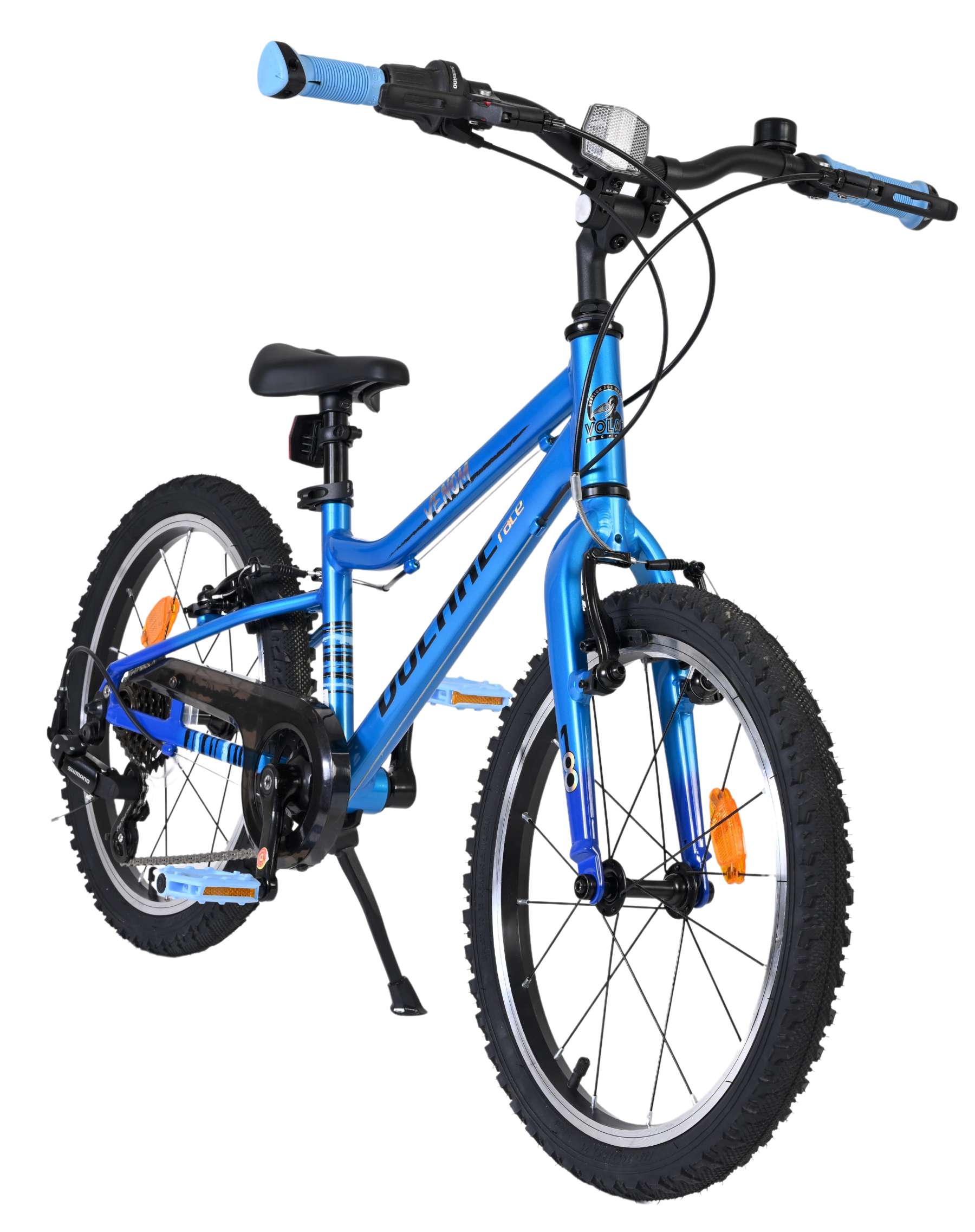 Volare Venom Kinderfiets – Jongens – 18 inch – 6 Speed – Blauw – Twee handremmen
