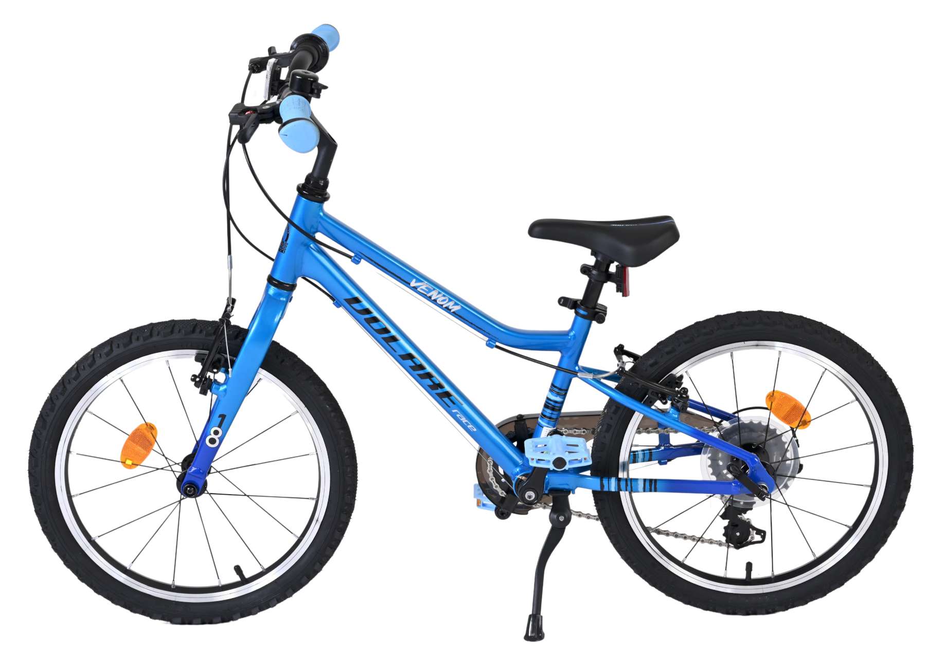 Volare Venom Kinderfiets – Jongens – 18 inch – 6 Speed – Blauw – Twee handremmen