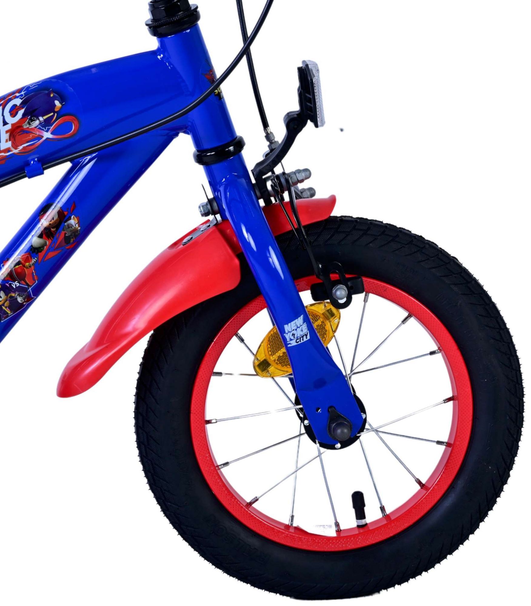 Sonic Prime Kinderfiets – Jongens – 12 inch – Blauw Rood – Twee handremmen Sonic Prime Kinderfiets – Jongens – 12 inch – Blauw Rood – Twee handremmen