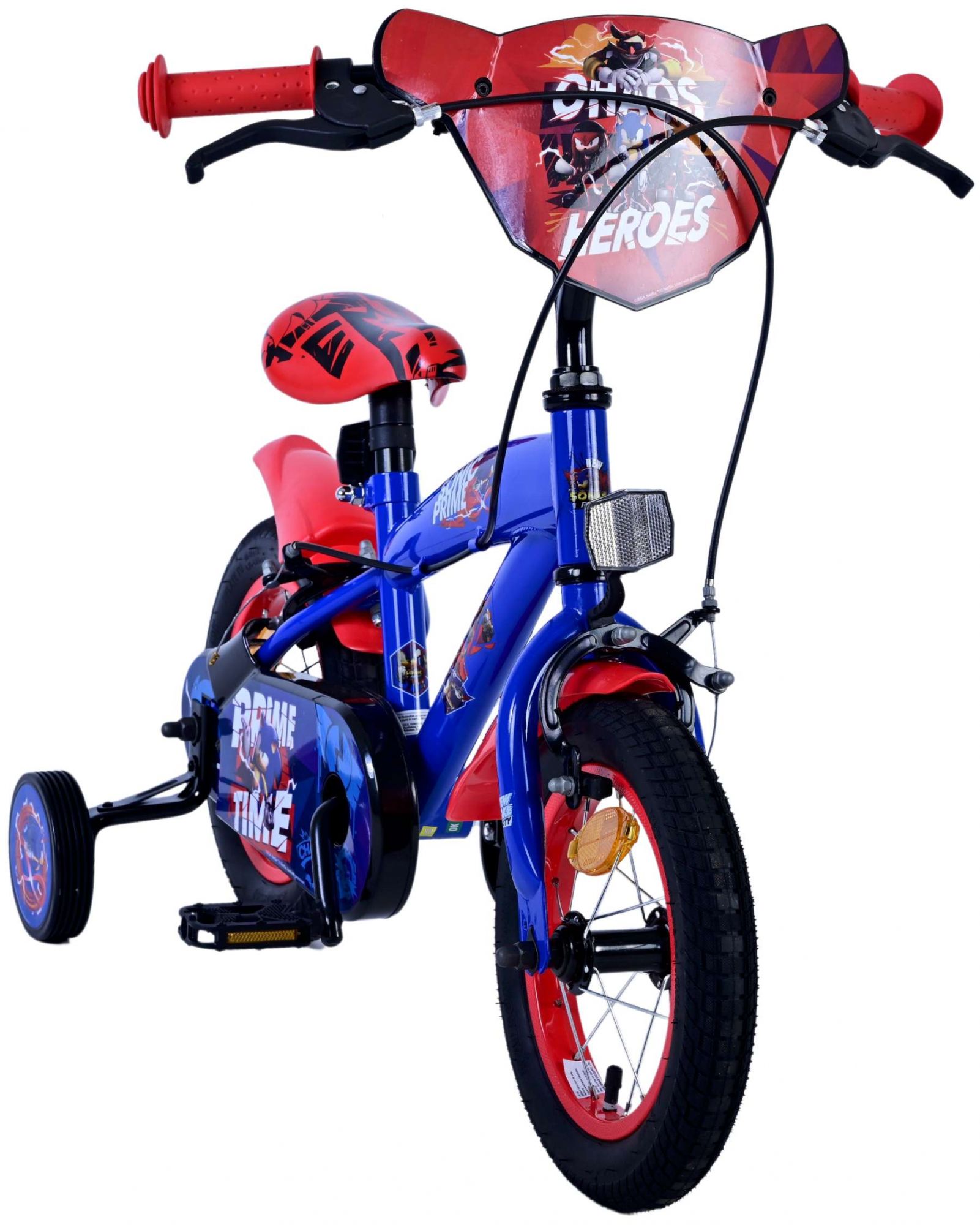 Sonic Prime Kinderfiets – Jongens – 12 inch – Blauw Rood – Twee handremmen Sonic Prime Kinderfiets – Jongens – 12 inch – Blauw Rood – Twee handremmen