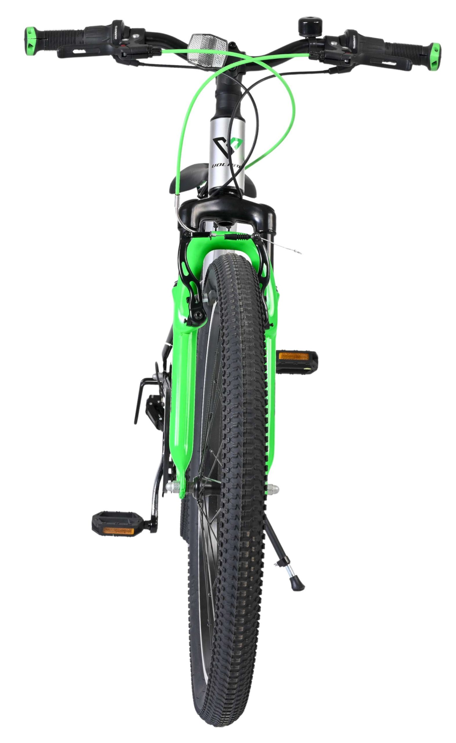 Volare Boost Kinderfiets – 24 inch – 21 Speed – Zilver/Groen